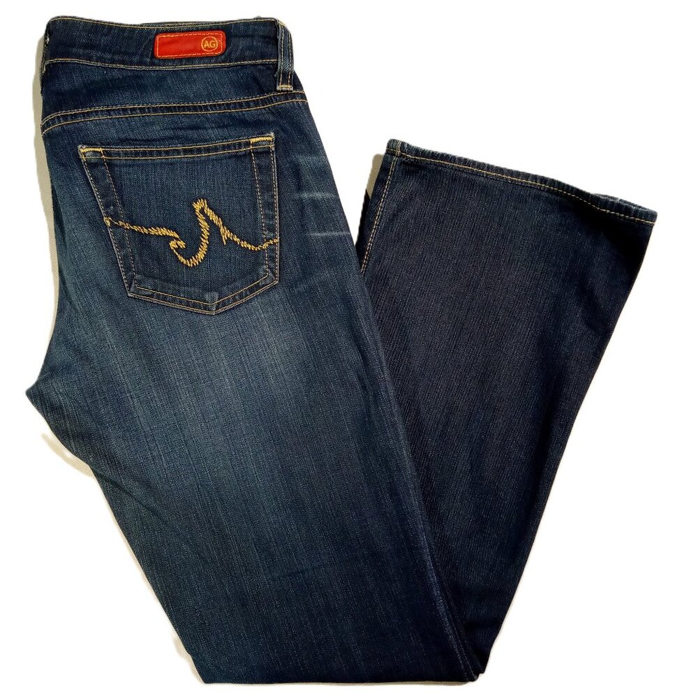 AG Adriano Goldschmied Jeans  the Club  26R  Bootcut  Tan pocket stitch Made USA